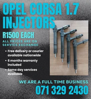 Opel Corsa 1.7 Injectors For Sale With Warranty