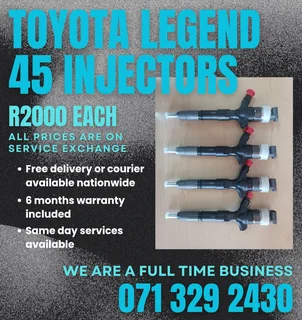 TOYOTA LEGEND 45 DIESEL INJECTORS FOR SALE WITH WARRANTY