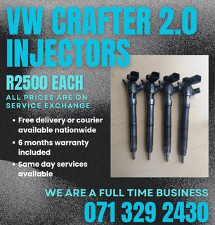 Vw Crafter 2.0 Diesel Injectors For Sale With Warranty