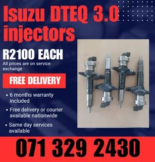 Isuzu Dteq 3.0 Injectors For Sale With Warranty