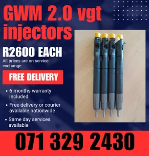 Gwm Steed 2.0 Vgt Injectors For Sale With Warranty