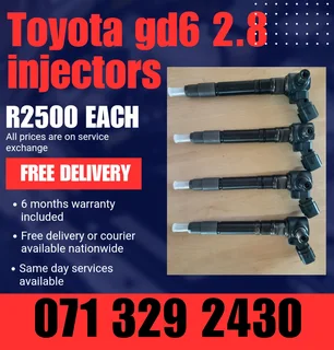 Toyota Gd6 2.8 Injectors For Sale With Warranty On