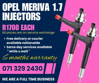 Opel Meriva 1.7 Injectors For Sale With Warranty