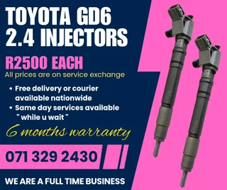 Toyota Gd6 Diesel Injectors For Sale With Warranty