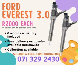 Ford Everest 3.0 Diesel Injectors For Sale With Warranty