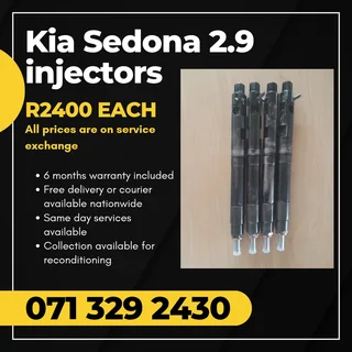 Kia Sedona 2.9 Injectors For Sale With Warranty