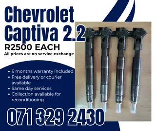 Chevrolet Captiva 2.2 Injectors For Sale With Warranty