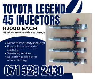 Toyota Legend 45 Injectors For Sale With Warranty On