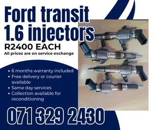 Ford Transit 1.6 Injectors For Sale With Warranty On