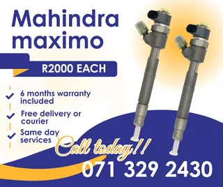 Mahindra Maximo Injectors For Sale With Warranty