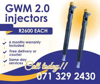 Gwm Steed 2.0 Injectors For Sale With Warranty