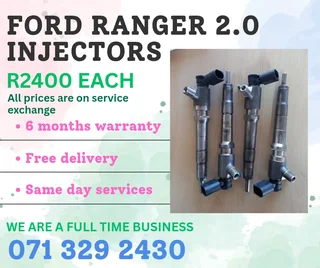 Ford Ranger 2.0 Injectors For Sale With Warranty On