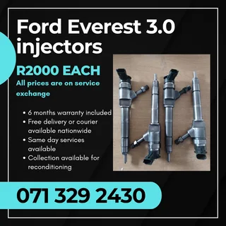 Ford Everest 3.0 Diesel Injectors For Sale With Warranty
