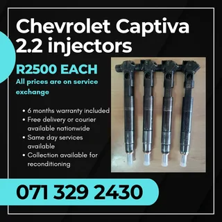 Chevrolet Captiva 2.2 Injectors For Sale With Warranty