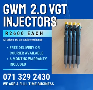 Gwm Steed 2.0 Vgt Injectors For Sale With Warranty