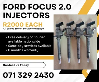 Ford Focus 2.0 Injectors For Sale With Warranty On