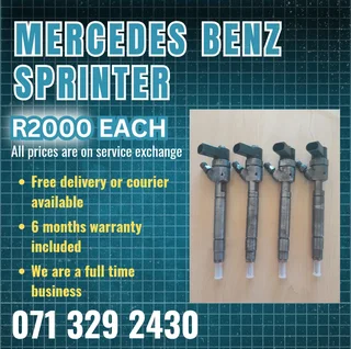 Mercedes Benz Sprinter Injectors For Sale With Warranty