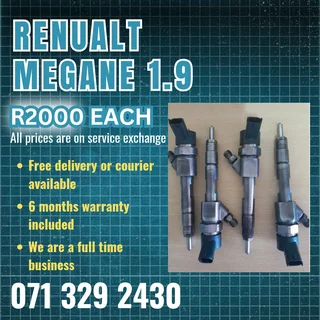 Renualt Megane 1.9 Injectors For Sale With Warranty On