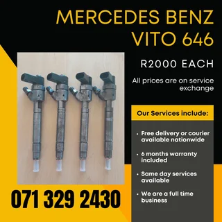 Mercedes Benz Vito 646 Injectors For Sale With Warranty