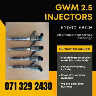 Gwm 2.5 Injectors For Sale With Warranty