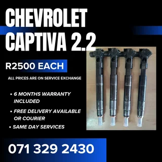 Chevrolet Captiva 2.2 Injectors For Sale With Warranty