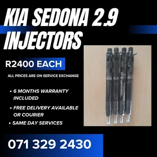 Kia Sedona 2.9 Injectors For Sale With Warranty