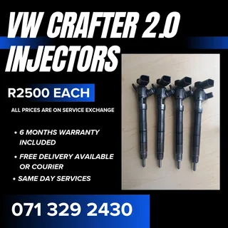 Vw Crafter 2.0 Diesel Injectors For Sale With Warranty