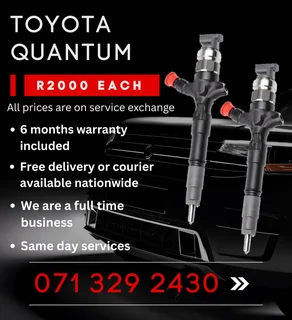 Toyota Quantum Diesel Injectors For Sale With Warranty