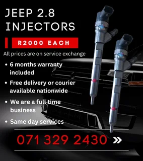 Jeep 2.8 Diesel Injectors For Sale With Warranty