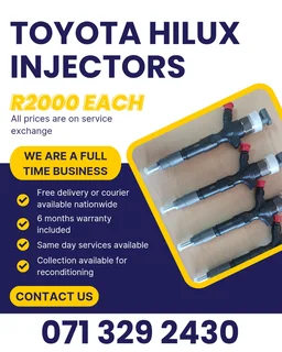 Toyota Hilux Diesel Injectors For Sale With Warranty