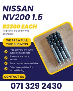 Nissan Nv200 Diesel Injectors For Sale With Warranty