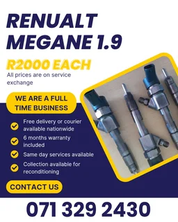 Renualt Megane 1.9 Injectors For Sale With Warranty