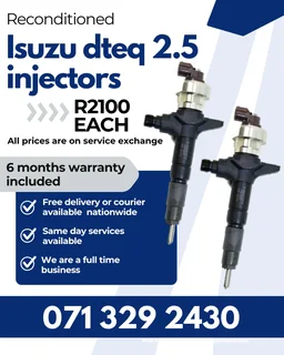 Isuzu Dteq 2.5 Injectors For Sale With Warranty