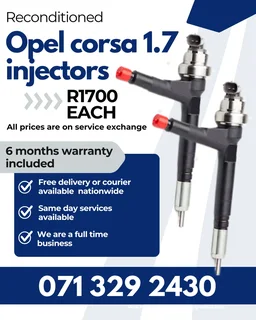 Opel Corsa 1.7 Injectors For Sale With Warranty