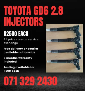 Toyota Gd6 2.8 Injectors For Sale With Warranty