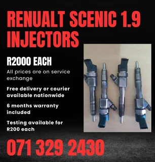 Renualt Scenic 1.9 Injectors For Sale With Warranty