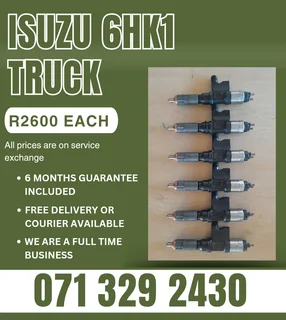 Isuzu 6hk1 Truck Injectors For For With Warranty