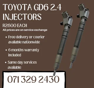 Toyota Gd6 2.4 Injectors For Sale With Warranty On