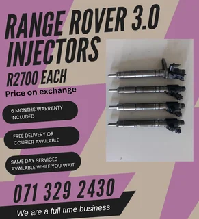 Range Rover 3.0 Injectors For Sale With Warranty On