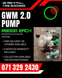 Gwm 2.0 Pump For Sale With Warranty On
