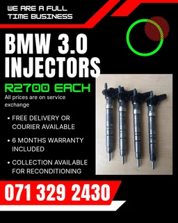 Bmw 3.0 Injectors For Sale With Warranty On