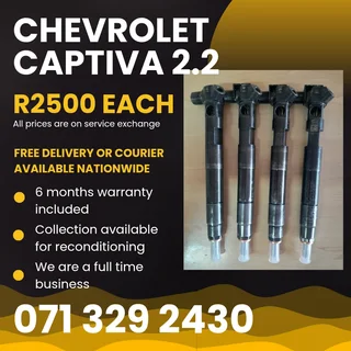 Chevrolet Captiva 2.2 Injectors For Sale With Warranty