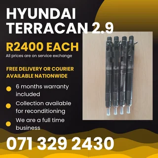 Hyundai Terracan 2.9 Injectors For Sale With Warranty