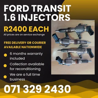 Ford Transit 1.6 Injectors For Sale With Warranty