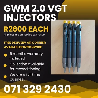 Gwm 2.0 Vgt Injectors For Sale With Warranty On