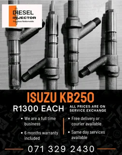 Isuzu Kb250 Injectors For Sale With Warranty On