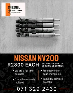 Nissan Nv200 Injectors For Sale With Warranty