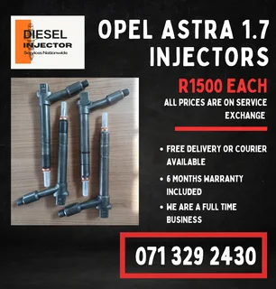 Opel Astra 1.7 Injectors For Sale With Warranty On
