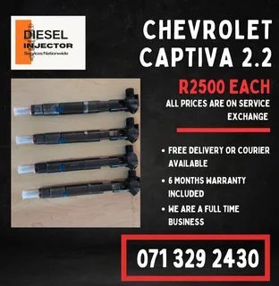 Chevrolet Captiva 2.2 Injectors For Sale With Warranty