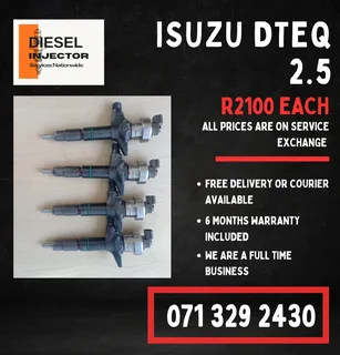 Isuzu Dteq 2.5 Injectors For Sale With Warranty